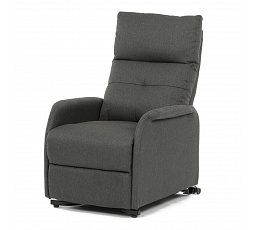 Polohovací křeslo, elektrické kabelové ovládání, šedá, látka, TV-5482 GREY2