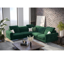 Rohová sedací souprava MALIBU MAX 250x250 - zelená , levá