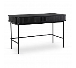Psací stůl TRISH 120 cm Rýhovaný Černý