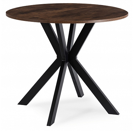 Stůl LAUREN 80 cm Dub Rustikální/Černý