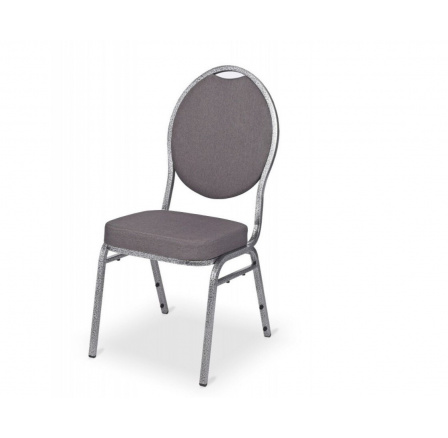 Křeslo banketní Herrmann velur šedé Křeslo banketní Herrmann velur šedé
