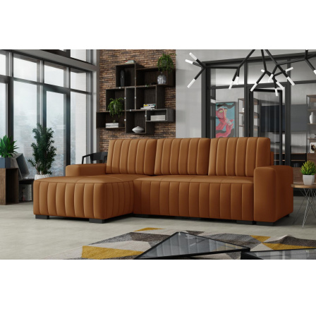 Rohová sedací souprava Hakim L - manila31/oranžová Rohová sedací souprava Hakim L - manila31/oranžová