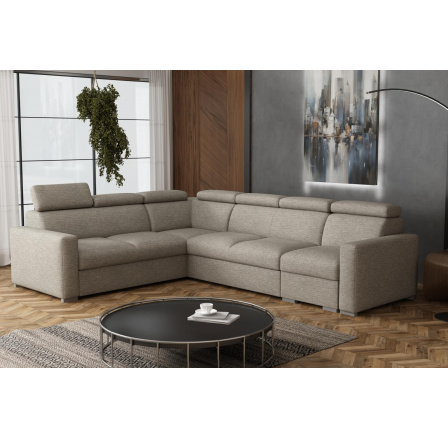 Sedací souprava Petrit V levá Aragon hnědošedá