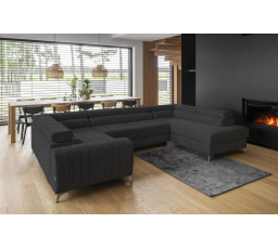 Rohová sedací souprava ve tvaru U LOUIS, Vero 5 Pravá