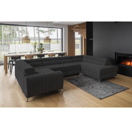 Rohová sedací souprava ve tvaru U LOUIS, Vero 5 Pravá