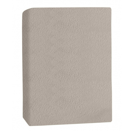 Prostěradlo mikroflanel  šedé 90x200 jednolůžko