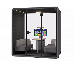 Kabina Large Booth Černý-Šedý ST