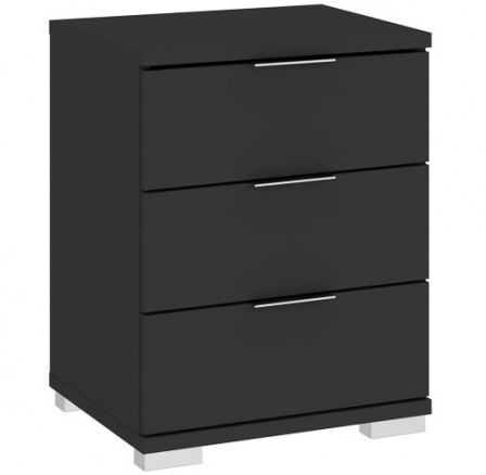 Komoda PRAHA 3S, Černá