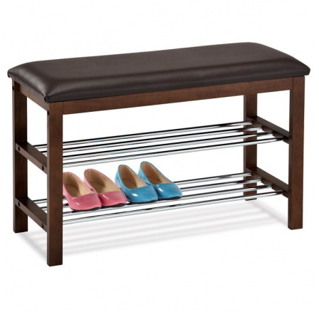 Botník, masiv, hnědá, 83168-06 WAL Botník, masiv, hnědá, 83168-06 WAL