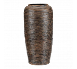 Váza keramická - vysoká 40 cm, hnědá