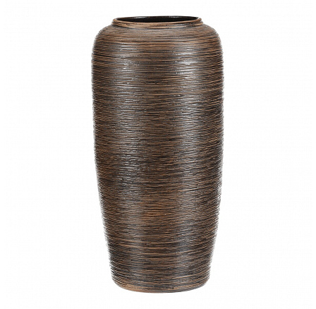 Váza keramická - vysoká 40 cm, hnědá