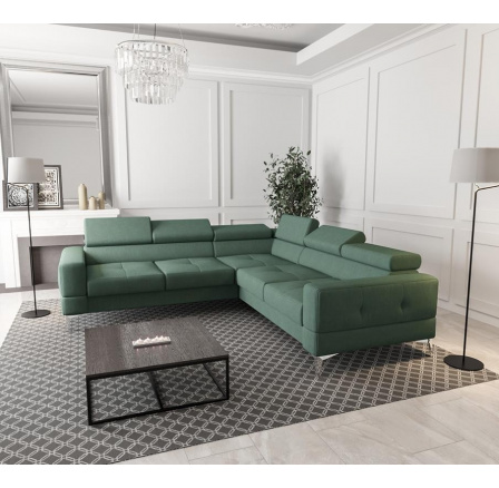 Rohová sedací souprava TOSCANIA MAX 250×250 - pravá, olivová