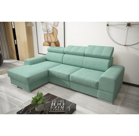 Rohová sedací souprava ROYAL MINI 260×160 - mátová , levá