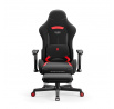 Herní křeslo látkové Starter černo-červené