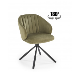 Jídelní otočná židle K533, Olivová/Černá