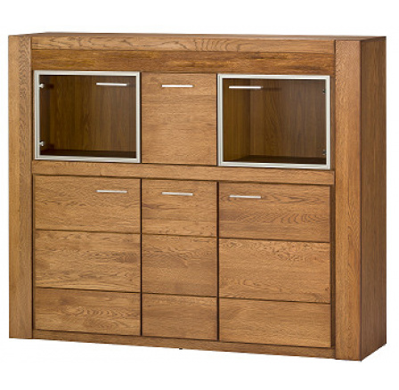 VANCOUVER 48 - komoda s barem 3D2W1B - dub rustikal (smontovaný nábytek) (VELVET 48) (1 balík) (SZ) (K150-Z) VANCOUVER 48 - komoda s barem 3D2W1B - dub rustikal (smontovaný nábytek) (VELVET 48) (1 balík) (SZ) (K150-Z)