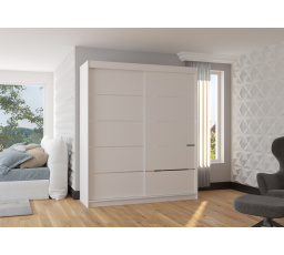 Posuvná skříň SPECTRA 180 Bílá+Bílá