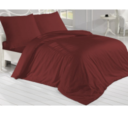 Francouzské povlečení Satén 220x220, 70x90cm Vínová
