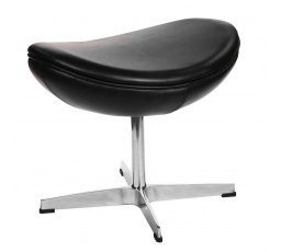 Podnožka Egg černá kůže TP