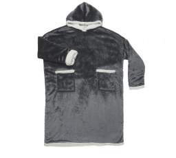 Dlouhá mikina/snudie šedá