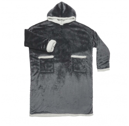 Dlouhá mikina/snudie šedá