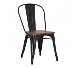 Židle Paris Wood černá borovice ořech
