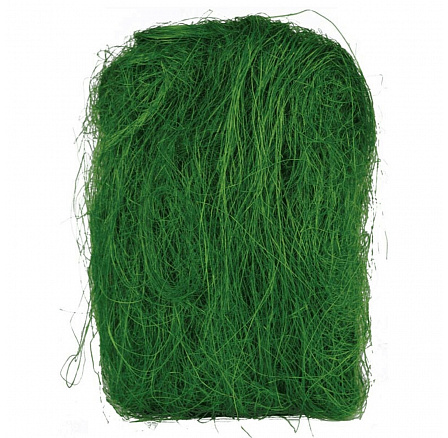 Sisálové vlákno - balení 50 g, barva tmavě zelená