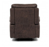 Polohovací křeslo, hnědá, látka vintage, TV-4092 BR3
