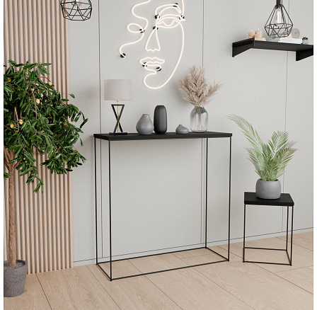 Konzole Lumia II 80x30x80 – v různých barvách - Černá MiniPearl, Černá matná
