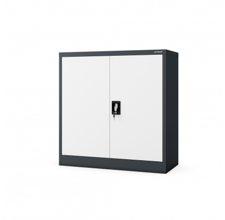 Skříňka na osobní spisy BEATA, 900 x 930 x 400 mm, antracitově-bílá