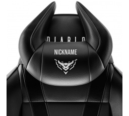 Polštář opěrka hlavy  X-Horn s personalizovanou výšivkou, černá