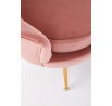 Křeslo AMORINITO, světle růžová/zlatá