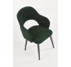 Jídelní židle K364, tmavě zelený Velvet