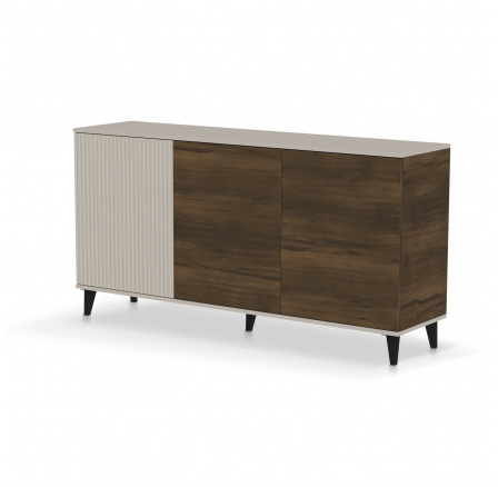 Komoda RANDOM 2 KM-1, kašmír / ořech / černá