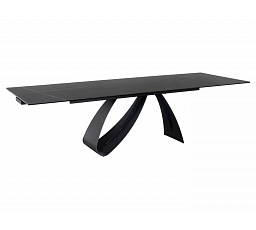 Jídelní stůl DIUNA CERAMIC, Sahara Noir černý mat/Černý mat