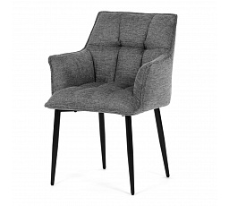 Jídelní židle, šedá, látka, DCH-J2139 GREY2