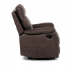Polohovací křeslo, hnědá, látka vintage, TV-4092 BR3