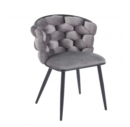 Židle velvet šedá K47-FXJG B