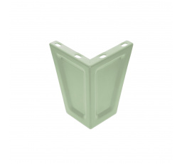 Nožky k šatní skříni, sada 4 ks. pastelová zelená