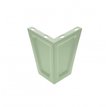 Nožky k šatní skříni, sada 4 ks. pastelová zelená