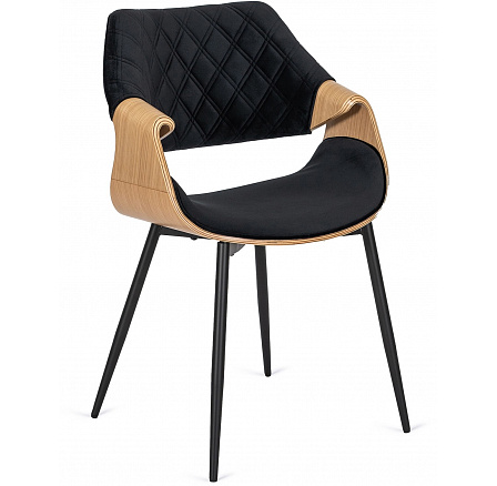 Židle DAKOTA Černá/Zlatý Dub Sametová