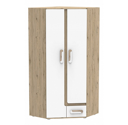 Šatní skříň APETITO 02, Dub/Bílá