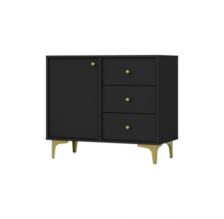 Komoda Tomila 814/1, černý grafit