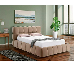 POSTEL PARMA VELVET 140x200 BARVA C. BEŽ BLUVEL 40
