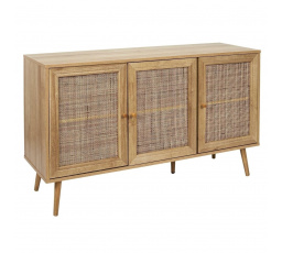 Třídveřová komoda Bali přírodní
