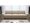Sofa ZARA DL 270 cm přírodní kůže - černá kůže