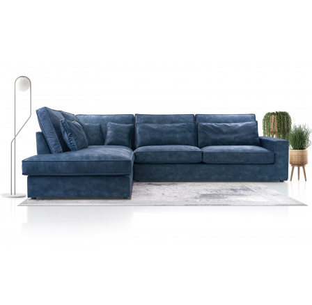 Rohová sedací souprava COBRA, Palladium 13, Levá Rohová sedací souprava COBRA, Palladium 13, Levá