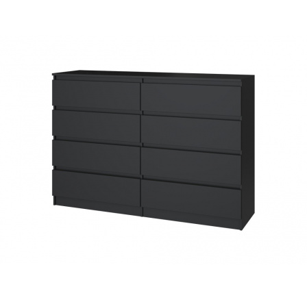 Komoda MALVÍNA M8 140, Černá Komoda MALVÍNA M8 140, Černá