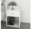 Noční stolek SID 1S, Bílá