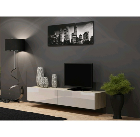 TV komoda VIGO 180 - sonoma-bílá